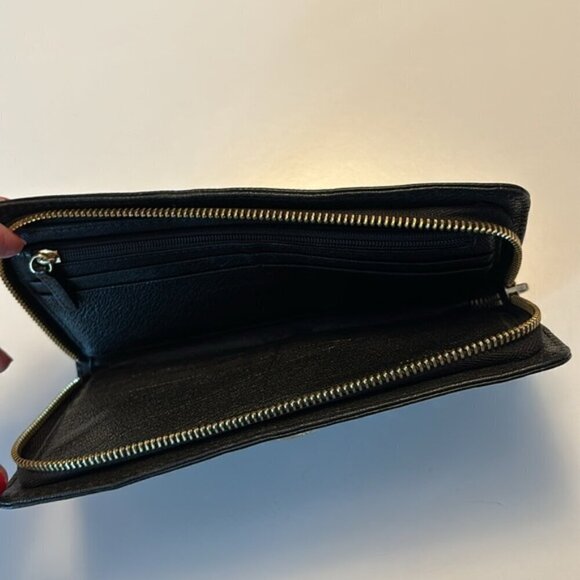 Michael Kors Hamilton Lock Pebble Leather Wallet Traveler Large Zip around - Picture 7 of 12